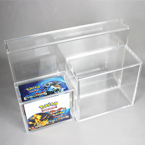 Custodia protettiva acrilica spessa di alta qualità con copertura magnetica Ecofriendly Poke Etb Box scatola espositore superficie lucidata - Product Image 5