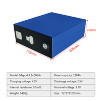 3.2v 100ah 200ah 280ah 280K 314AH 320ah 340ah MB31 MB30 48v packs de voiture solaire lifepo4 batterie de stockage d'énergie batteries au lithium-ion
