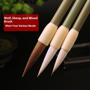 Pincel <span class=keywords><strong>de</strong></span> Caligrafía Tradicional China Weizhuang <span class=keywords><strong>de</strong></span> Alta Calidad con <span class=keywords><strong>Pelo</strong></span> <span class=keywords><strong>de</strong></span> Comadreja y Mango <span class=keywords><strong>de</strong></span> Bambú (9 Tamaños) - Product Image 4