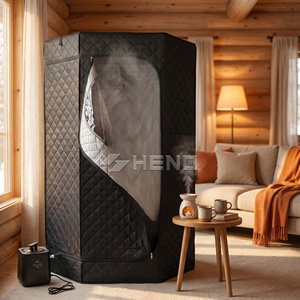 Sauna Eléctrica Portátil Moderna de Diseño Pentagonal en Acrílico para el Hogar, Ideal para Apartamentos y Salas de Estar - Product Image 4