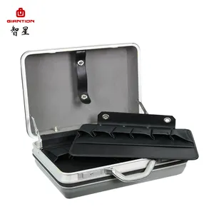 Custom ABS Aluminum Alloy Attache Tools Storage Case Trolley Carrying Case Box With Lock