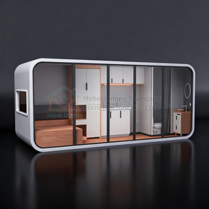 Мобильный дом для Apple Cabin 20 футов 40 футов, сборная переносная контейнерная комната, подходит для спальной кабины для офиса отеля - Product Image 6