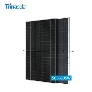 بسعر الجملة ألواح شمسية مزدوجة الزجاج TSM-NEG19RC.20 585W 590W 595W 610W من Trina نوع N