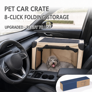 Cage de transport pliable pour chien en tissu Oxford avec côtés en maille pour petits animaux - Product Image 6