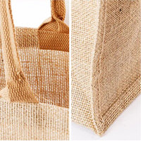 Sac fourre-tout en jute biodégradable personnalisé, écologique, réutilisable, imprimable à la main, sac fourre-tout en lin pour cadeaux promotionnels commerciaux
