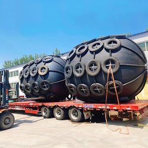 Factory Price ZHH Brand D1500 L3000 Cylindrical Black Marine Boat Yacht Fender Pneumatic <b>Inflatable</b> Rubber ISO Certified - Product Image 2