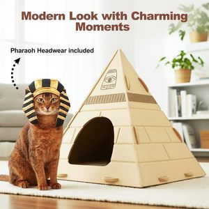 Casa para Gatos Acústica y Ecológica de Fieltro – Cueva Cerrada Resistente a los Arañazos, Cama Plegable y Acogedora para Mascotas de Interior - Product Image 6