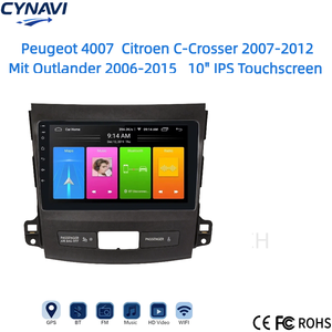 <span class=keywords><strong>Peugeot</strong></span> 4007 Citroën C-Crosser 2007-2012 Mitsubishi Outlander 2006-2015 Écran tactile IPS 10 pouces Android CarPlay Écran partagé Stéréo - Product Image 1