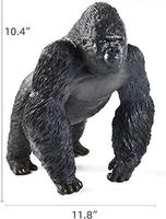 Statues d'action décoratives de gorilles mâles noirs Godzilla de combat en acier doré réalistes personnalisées