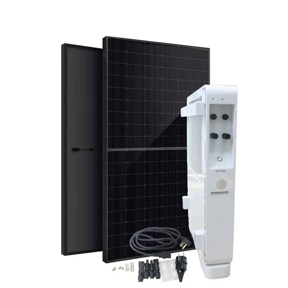 Easy Install Balcony Solar System 600W 800W With All In One Inverter And Lithium Battery