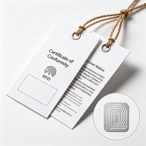 Custom Printable Nxp Ucode 7 8 9 Uhf Rfid Clothing Hang Tag Waterproof Washable Durable Wholesale Garment Tracking - Product Image 2