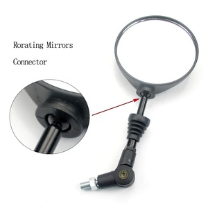 1 Paire de Rétroviseurs Latéraux de Moto 10mm, Rétroviseurs Anti-Chute Pliables Ronds pour <span class=keywords><strong>Harley</strong></span> Scooter KTM - Product Image 4