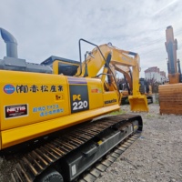 Promotion : Excavatrice sur chenilles d'occasion Komatsu PC220 de 22 tonnes, fabriquée au Japon, modèles PC220-8, PC220-7, avec moteur, en excellent état