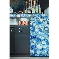 Comptoir de Bar de cuisine rétroéclairé à Led, en pierre d'agate de marbre, KTV de grande taille