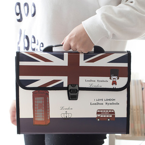 A4 nhựa di động tập tin lưu trữ hộp nhiều lớp Organ thư mục cho học sinh tiểu học cho cuốn sách và tài liệu tổ chức - Product Image 3