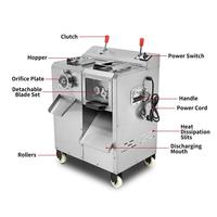 Hachoir à viande haute puissance 1800W avec moteur en cuivre pur et jeu de lames détachable, machine multifonctionnelle pour trancher/déchiqueter
