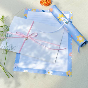 ชุดเครื่อง<span class=keywords><strong>เขียน</strong></span> Flora พร้อมกระดาษเขียนตัวอักษรเรียงราย กระดาษ<span class=keywords><strong>เขียน</strong></span>เครื่องเขียนพร้อมซอง<span class=keywords><strong>จดหมาย</strong></span> - Product Image 2