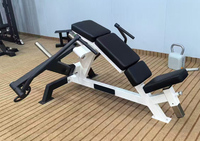 Machine commerciale de poussée de hanche Machine de glute chargée de plaque avec la machine de poussée de hanche de glute résistante de plaque