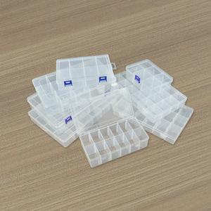 Transparent Plastic Storage Box With Compartments Desktop Organizer For Office Hardware Jewelry Fishing Tackle - Product Image 1
