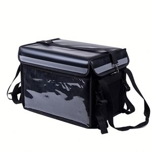 Mochila térmica de 48L con logotipo personalizado para entrega de comida, bolsa aislante con caja de espuma negra. - Product Image 1