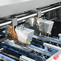 Rolam 1200/1450/1600 AC Machine de pliage et de collage de carton ondulé automatique à grande vitesse Crash Lock Bottom Box Folder Gluer