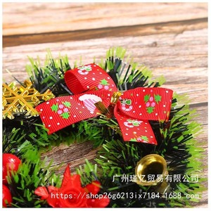 Hot Selling <b>Christmas</b> Decorations 12cm <b>Christmas</b> Rattan Wreath <b>Christmas</b> <b>Tree</b> Pendant <b>Mini</b> Wreath for Festival Party Ornament - Product Image 4