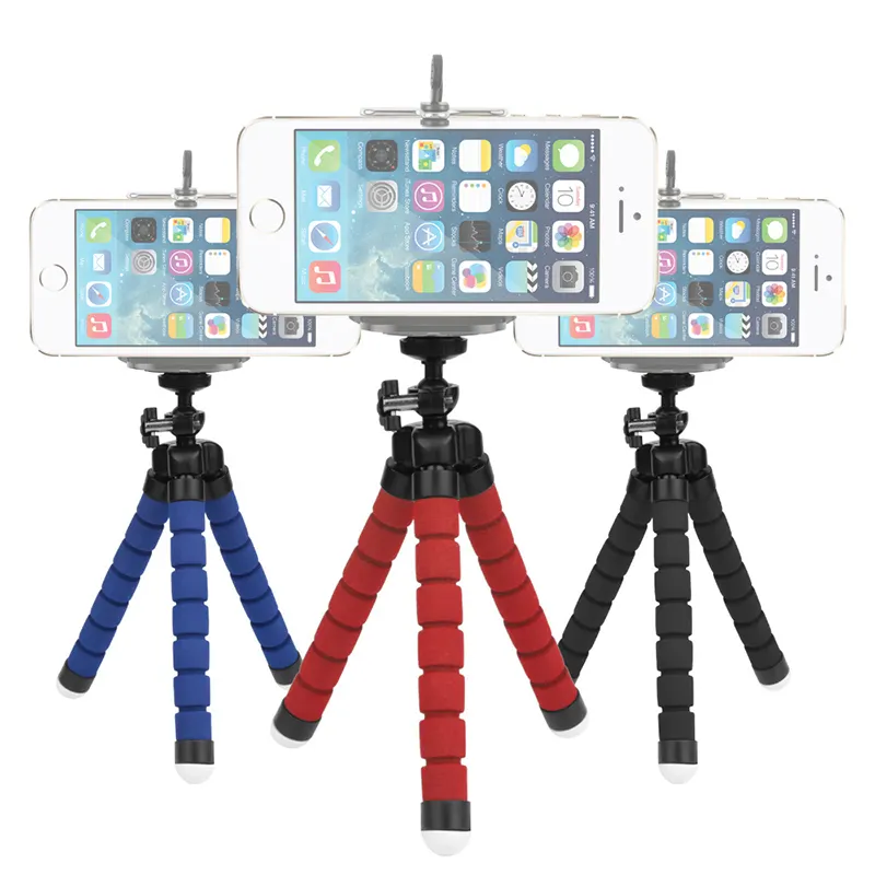 Portable Flexible Camera Sponge Tripod Mini Tripod Stand Mount For Smart Phone Sport Camer Go Pro Hero Camera