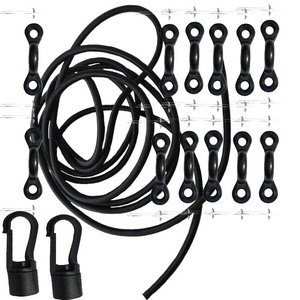 Juego de ganchos para cuerdas, cuerda elástica de PVC de 3M con ganchos con ojo para flotar en el agua, entretenimiento, lagos, ríos, uso al aire libre - Product Image 2