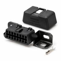 Conector de Diagnóstico OBD2 Hembra de 16 Pines J1962 MG610761-5, Puerto para Herramienta de Escaneo Automotriz, OEM Negro PA66/PBT, Inserción Recta de 180 Grados