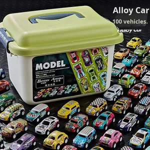 Coche de <span class=keywords><strong>Juguete</strong></span> de Aleación Fundida a Presión 1:64 con Caja de Almacenamiento, Vehículo en Miniatura de Simulación Promocional al por Mayor para Regalo de Niños - Product Image 2