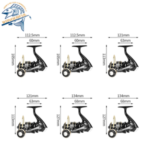 Heetverkopende hoogwaardige 5.2:1 spinhengel ODM OEM metalen handgreep anti-terugslag systeem voor stroom, rivier, meer vissen rechtshandig - Product Image 6