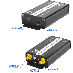 Адаптер Mini PCI-e Micro USB 2.0 с поддержкой слота для SIM-карты, модуля WWAN/LTE/3G/4G WiFi для ноутбуков/настольных ПК, металлический алюминиевый корпус, 2 антенны - Product Image 2