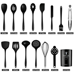Juego de 15 Utensilios de Cocina de Silicona Antiadherentes Resistentes al Calor con Soporte - Product Image 3