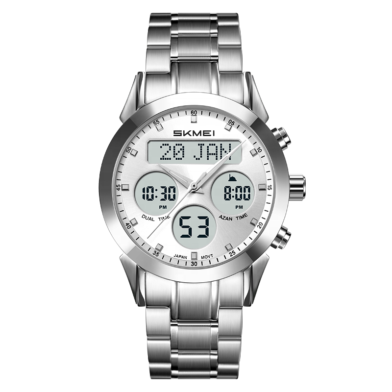 SKMEI 2381 Luxury Japan Movement Solid Stainless Steel Watch