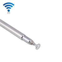 Antena de látigo de alta ganancia de fábrica OEM, antena telescópica de radio AM FM, conector BNC S-M-a