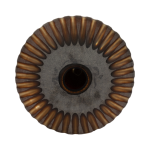 Vaso in Vetro Rotondo Contemporaneo, Vaso Decorativo per Composizioni Floreali da Tavolo, Elemento Moderno per la Casa - Product Image 5