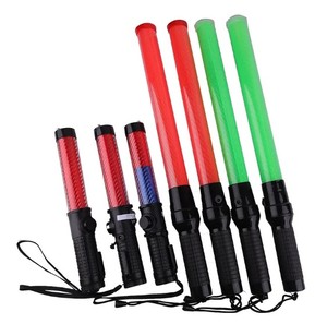 工場直販特価 赤緑LED懐中電灯 充電式ストロボ交通整理棒 価格 - Product Image 5