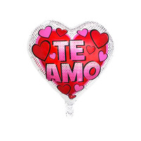 Ballons en Aluminium pour la saint-valentin, 1 pièce, 17 pouces, en forme de cœur, pour décoration de mariage