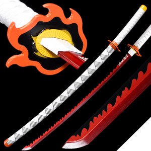 <span class=keywords><strong>Espada</strong></span> Katana Luminosa Mejorada de <span class=keywords><strong>Rengoku</strong></span> Kyojuro del Popular Anime Demon Slayer, Accesorio de Cosplay, para Colección y Decoración - Product Image 1