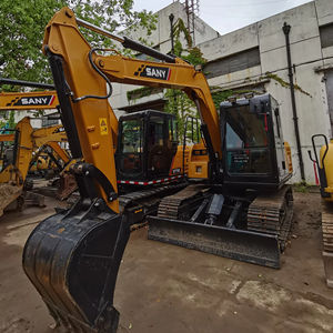 Excavatrice sur chenilles SANY SY75C d'occasion, 7,5 tonnes, modèle 2022, avec moteur, boîte de vitesses, pompe - Matériel pour rapport fourni à la vente - Product Image 1