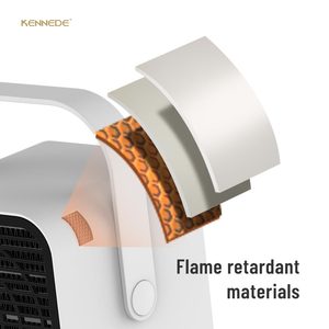 Draagbare elektrische mini PTC-verwarmer Snelle verwarming Bescherming tegen oververhitting Digitale bediening EU-stekker Energiebesparend Thuis Slaapkamer Desktop - Product Image 5