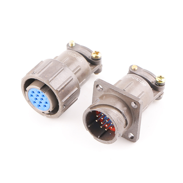 Customized Good Quality Aviation Plug 3 4 5 7 12 Pins Waterproof Electrical Connector High Current Connector