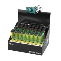 Vente en gros Logo personnalisé King Size Cônes Porte-cigarette Tube en plastique de 110mm pour magasin de fumée