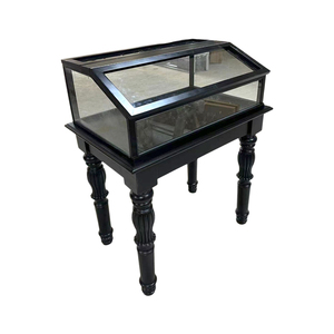 Usine en gros personnalisé Loft industriel verrouillable métal rabat verre bijoux affichage vitrine - Product Image 1