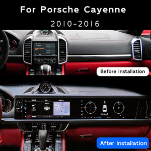 Radio de Coche con Pantalla Táctil Dual Android de 24.6 Pulgadas, GPS, Estéreo, Navegación, <span class=keywords><strong>Google</strong></span> Maps, USB, Carplay para Porsche Cayenne 958 2010-2016 - Product Image 2