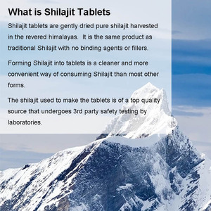 Shilajit สารสกัดจาก shilajit บริสุทธิ์ทำจากเรซินผลิตภัณฑ์เพื่อสุขภาพ - Product Image 3