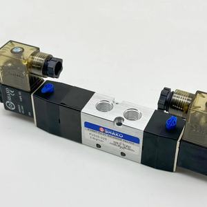 โซลินอยด์วาล์ว Shako PU530 02 D DC24V 5/3 ทาง 5 ทาง 3 ตำแหน่ง แบบโซลินอยด์คู่ - Product Image 4