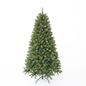 Support pliable à charnière de qualité supérieure Assemblage facile <span class=keywords><strong>Sapin</strong></span> de Noël artificiel de couleur verte - Product Image 1