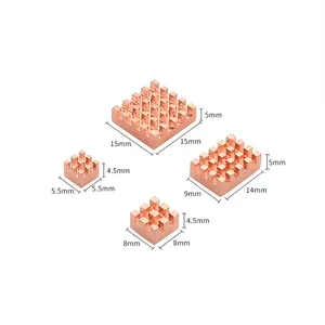 <strong>Raspberry</strong> <strong>Pi</strong> <strong>4</strong> Copper Heat Sink <strong>4</strong> Metal <strong>Heatsinks</strong> for Efficient CPU RAM Heat Dissipation Passive Cooler Electronic Accessory - Product Image 5