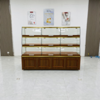 Edelstahl Titan-beschichtete LED-beleuchtete Bäckerei-Vitrine für Einkaufszentren und Gewerbliche Nutzung
